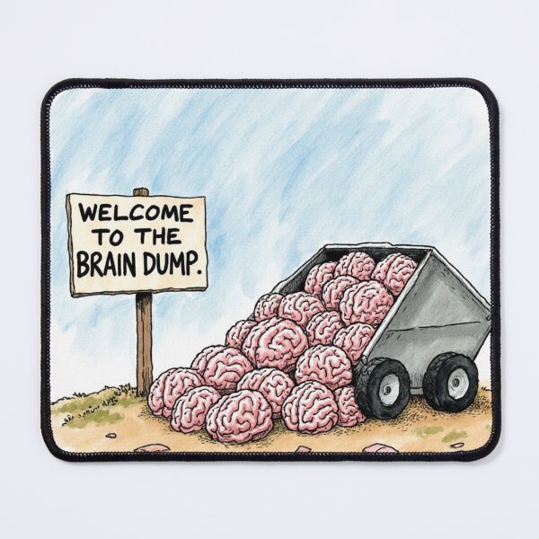 Item preview, Welcome The Brain Dump designed and sold by MentalDripCave.