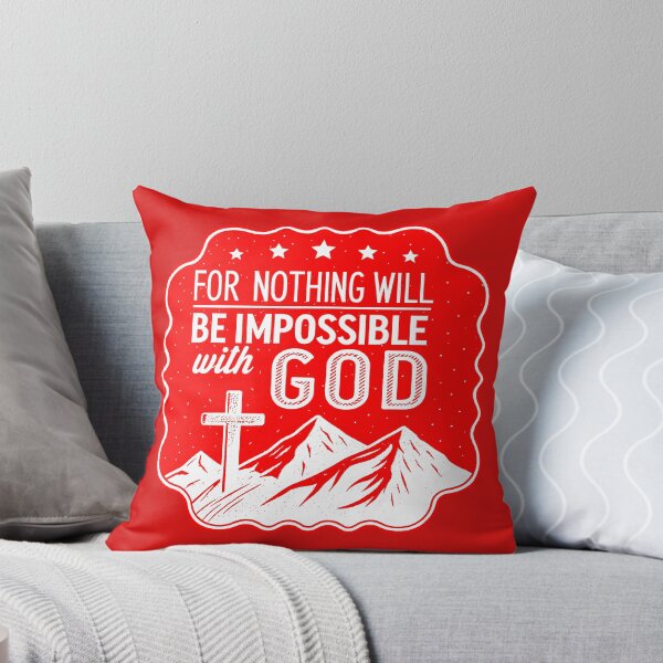 Item preview, Luke 1:37 For Nothing Will Be Impossible With God designed and sold by plushism.