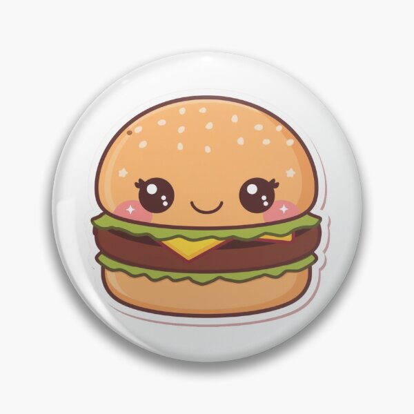 Item preview, Kawaii Burger – Cute and Gourmet Burger designed and sold by KawaiiAI-Art.