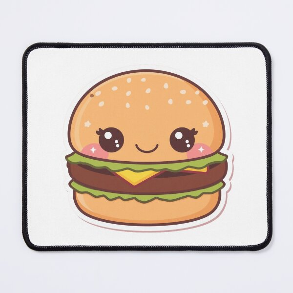 Item preview, Kawaii Burger – Cute and Gourmet Burger designed and sold by KawaiiAI-Art.