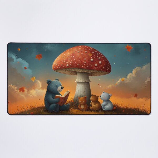 Item preview, Bedtime Tales Under the Mushroom – Autumn Bear Storytime designed and sold by Whimsical Hug.