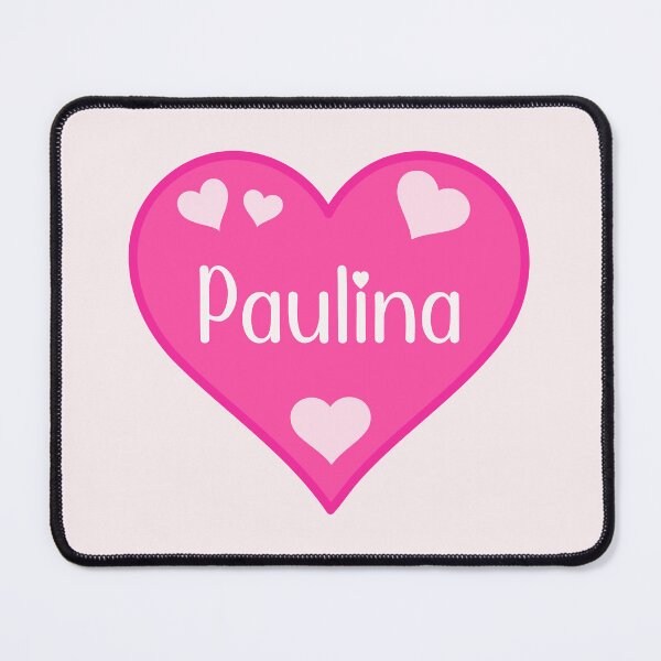 Item preview, Paulina Name Pink Heart designed and sold by Jeallan Designs.