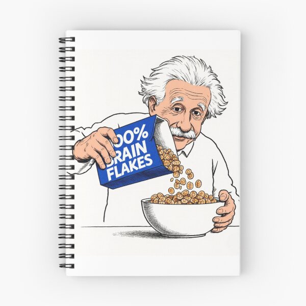 Item preview, Albert Einstein Eating Cereal designed and sold by MentalDripCave.