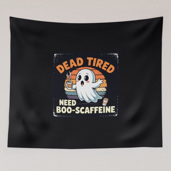 Item preview, Dead Tired Ghost  - Need Boo-scaffeine Humor designed and sold by CrystalCove11.