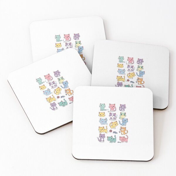 Item preview, Cute kawaii style cartoon cats designed and sold by Gouthampandees.