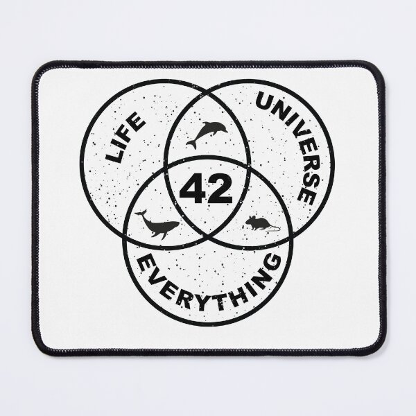 Item preview, Venn Diagram: Life, the Universe & Everything designed and sold by FaaYaa.