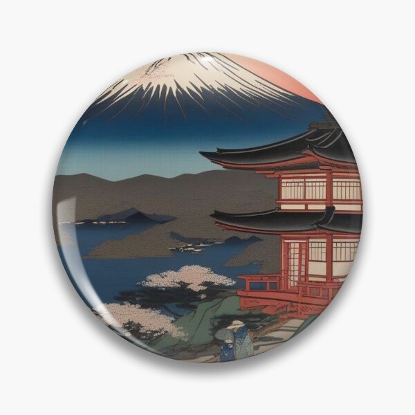 Artikelvorschau, Sonnenaufgang am Berg Fuji – Ukiyo-e-Landschaft entworfen und verkauft von Vandy Fullam.