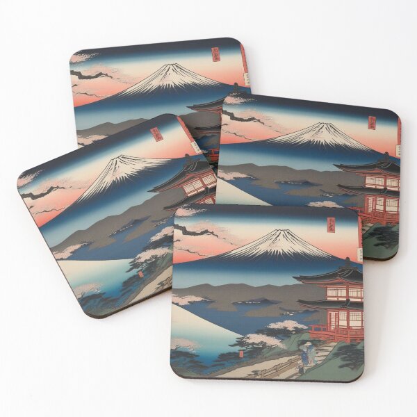 Item preview, Sunrise at Mount Fuji – Countryside Ukiyo-e Landscape designed and sold by Vandy Fullam.