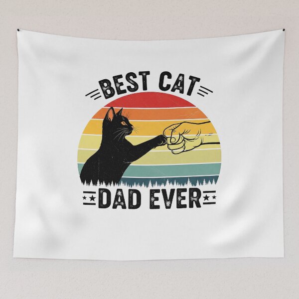 Item preview, Cat-Shirt Men Best Cat Dad Ever Funny Cat Lover Gift  designed and sold by cawtoon.