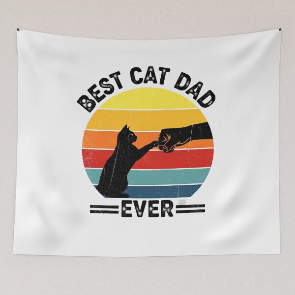 Item preview, Cat-Shirt Men Best Cat Dad Ever Funny Cat Lover Gift  designed and sold by cawtoon.