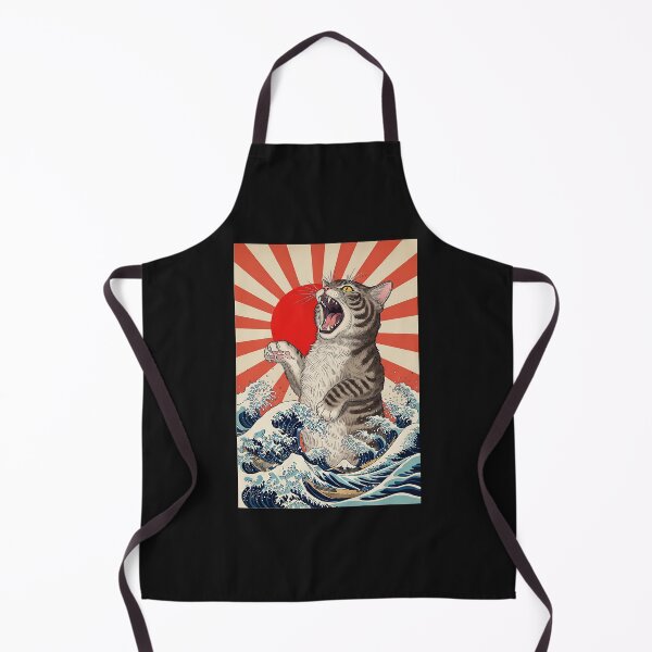 Item preview, Catzilla Cat Japanese Art Funny Cat Gifts For Men Women Kid  designed and sold by cawtoon.