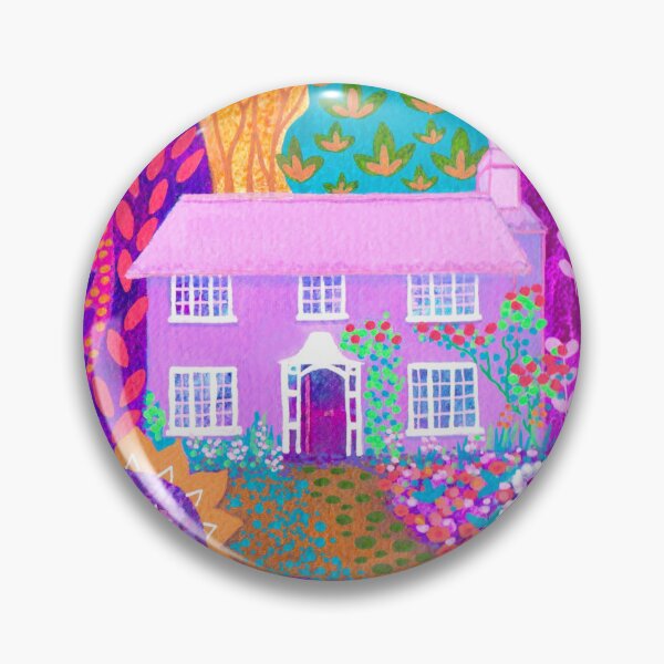 Item preview, Purple Cottage nestled in a magical garden. designed and sold by Jess Stride.