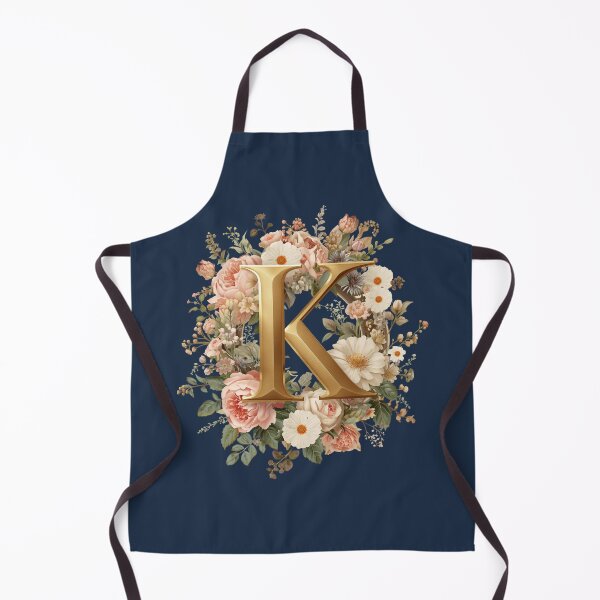 Item preview, Floral Monogram Letter K Wall Art – Elegant Gold Initial K with Roses & Peonies | Personalized Wedding Gift, Nursery Decor, Feminine Botanical Initial K Print designed and sold by AmenAlways.