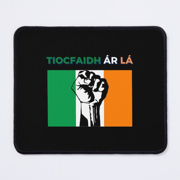 Item preview, Tiocfaidh R L - Irish Flag Green White Orange Raised Fist Our Day Will Come designed and sold by KristinFahren.
