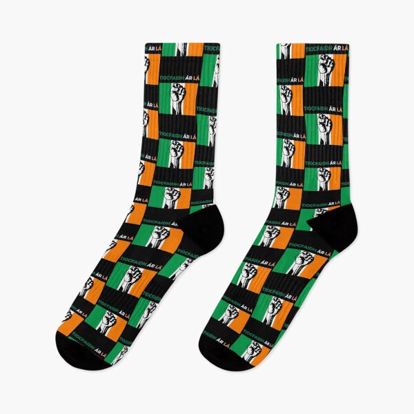 Item preview, Tiocfaidh R L - Irish Flag Green White Orange Raised Fist Our Day Will Come designed and sold by KristinFahren.