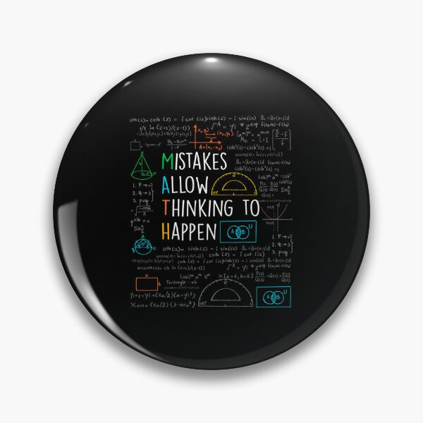 Item preview, Mistakes Allow Thinking To Happen - Math Teacher Quotes Funny Maths designed and sold by KristinFahren.