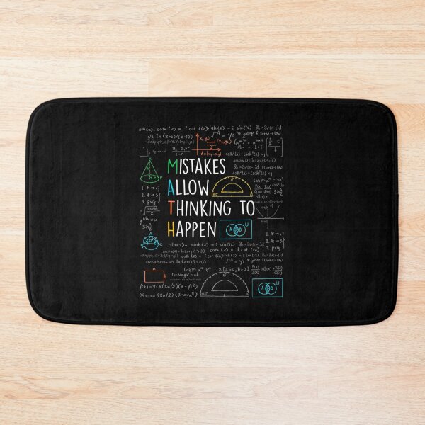 Item preview, Mistakes Allow Thinking To Happen - Math Teacher Quotes Funny Maths designed and sold by KristinFahren.