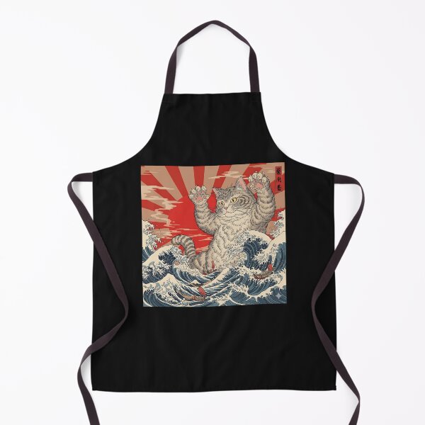 Item preview, Catzilla Cat Japanese Art Funny Cat Gifts For Men Women Kid designed and sold by cawtoon.