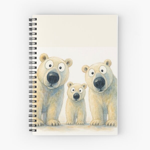 Item preview, Cute Polar Bear Family ' We 3 BeaRS ' BY SHiRLeY MacARTHuR designed and sold by Shirley MacArthur Art.