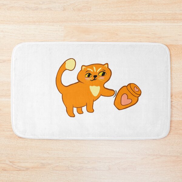 Item preview, Kawaii ginger Persian cat tipping vase designed and sold by BritishDelights.