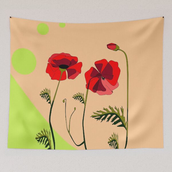 Aperçu de l'œuvre Un jardin de coquelicots en fleurs créée et vendue par judy snyder.