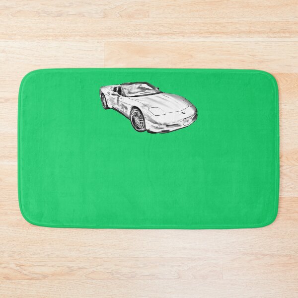 Item preview, C5-Corvette-Convertible-Muscle-Car-Illustration designed and sold by EviKiefer.