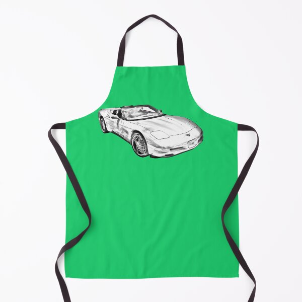 Item preview, C5-Corvette-Convertible-Muscle-Car-Illustration designed and sold by EviKiefer.