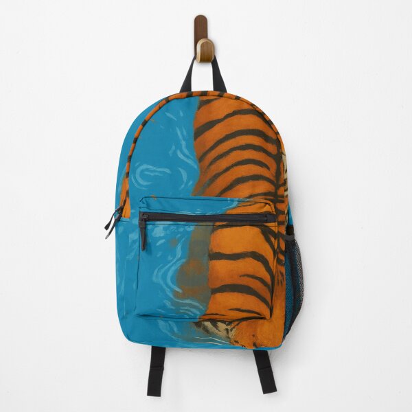 Item preview, Tiger Swimming in Blue Water – Bold Animal Strength Artwork designed and sold by SuccessHunters.