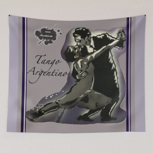 Item preview, Portrait of two tango dancers designed and sold by marysfarbklecks.