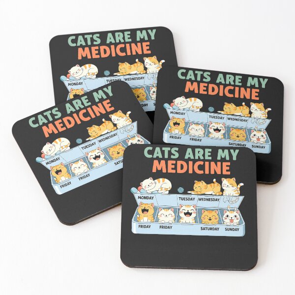 Item preview, My Medicine For Happiness Called Cats every day kitten cat  designed and sold by cawtoon.