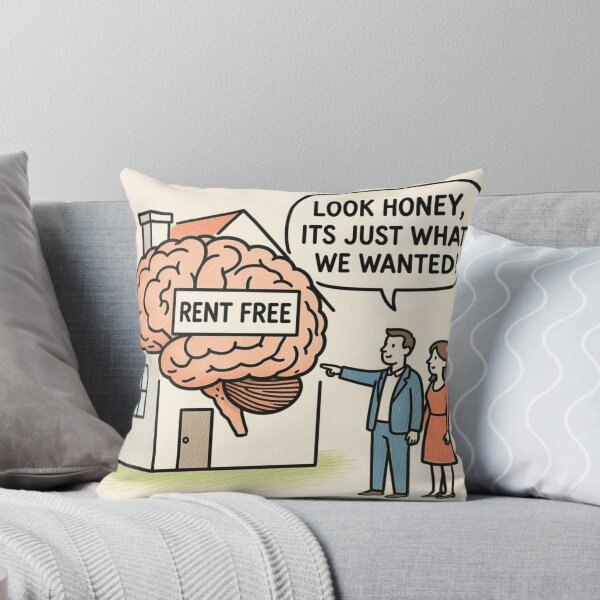 Item preview, Living In The Mind Rent Free designed and sold by MentalDripCave.