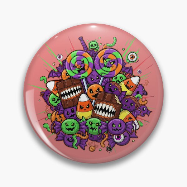 Item preview, Creepy Halloween Candy Monsters – Spooky Sweet Horror Design designed and sold by reeccou.