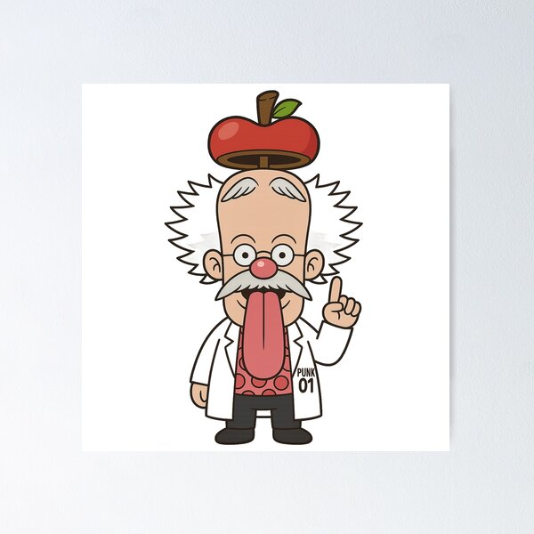 Item preview, Dr. Vegapunk MiniPop Sticker – Genius Scientist ?⚙️ (Chibi One Piece) designed and sold by ZIKI VI.