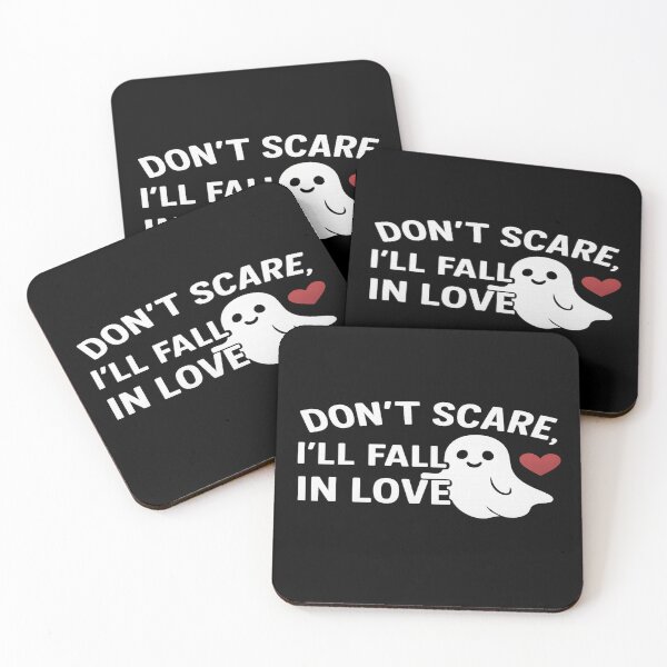 Item preview, Don’t Scare, I’ll Fall in Love – Cute Ghost Design designed and sold by Herundros.
