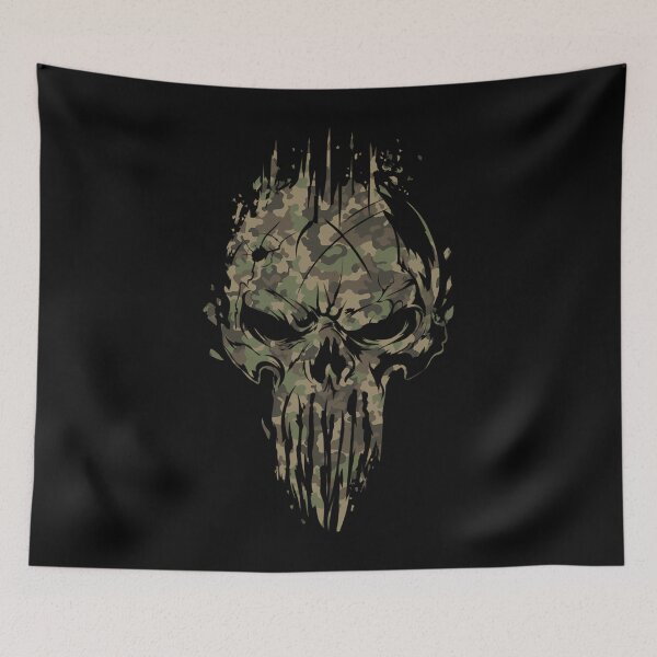 Item preview, Jungle Camo Custom Punisher Skull designed and sold by andrewmainor.