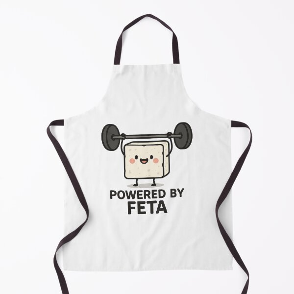 Item preview, Powered by Feta – Funny Greek Food Pun designed and sold by MellowPeach.