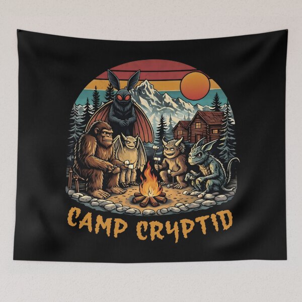 Item preview, Camp cryptid - vintage cryptid lover designed and sold by SidTastic .