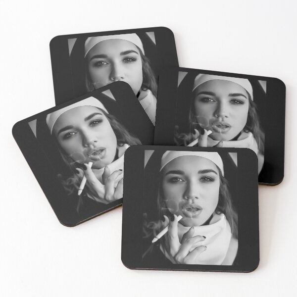 Item preview, Nun Smoking. Portrait Of A Smoking Young Nun designed and sold by wceshtqjbl89.
