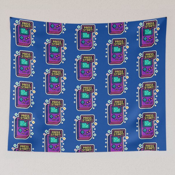 Item preview, Neon Purple Retro Console – Press Start Pixel Art Sticker designed and sold by KrintoryTees.