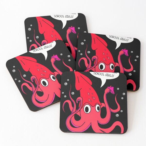 Item preview, Giant Squid (Bring Me Japanese School Girls) designed and sold by SALLYKLOEPPEL.