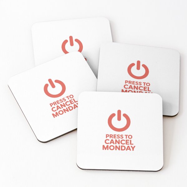 Item preview, Press to Cancel Monday – Funny Power Button Design designed and sold by BrightThreadBB.