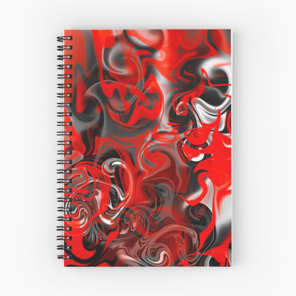 Item preview, Halloween red and black smoke liquid art designed and sold by BritishDelights.