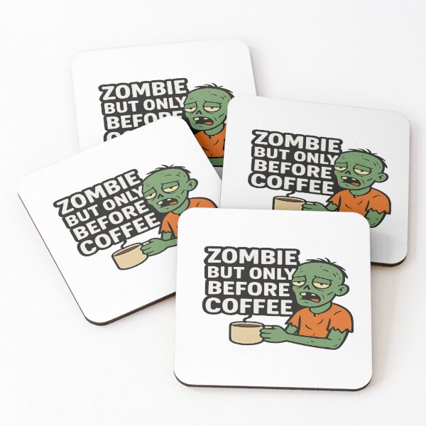 Item preview, Zombie But Only Before Coffee – Funny Halloween Coffee Lover Design designed and sold by Herundros.