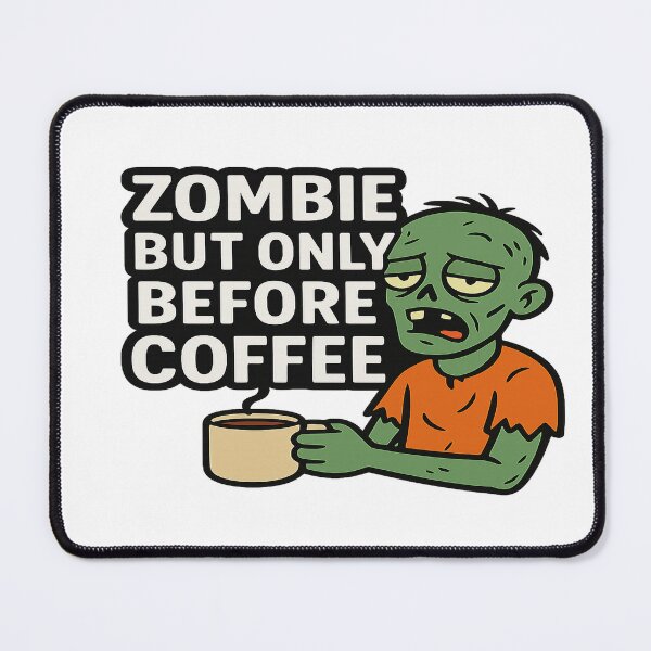Item preview, Zombie But Only Before Coffee – Funny Halloween Coffee Lover Design designed and sold by Herundros.