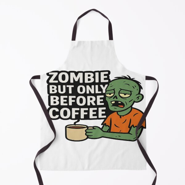 Item preview, Zombie But Only Before Coffee – Funny Halloween Coffee Lover Design designed and sold by Herundros.