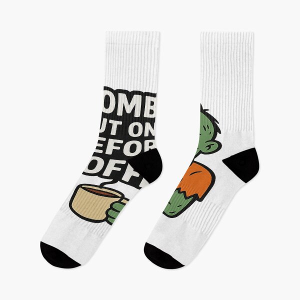 Item preview, Zombie But Only Before Coffee – Funny Halloween Coffee Lover Design designed and sold by Herundros.