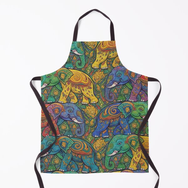 Item preview, Colorful Thai Elephant Seamless Pattern designed and sold by Moon2025.