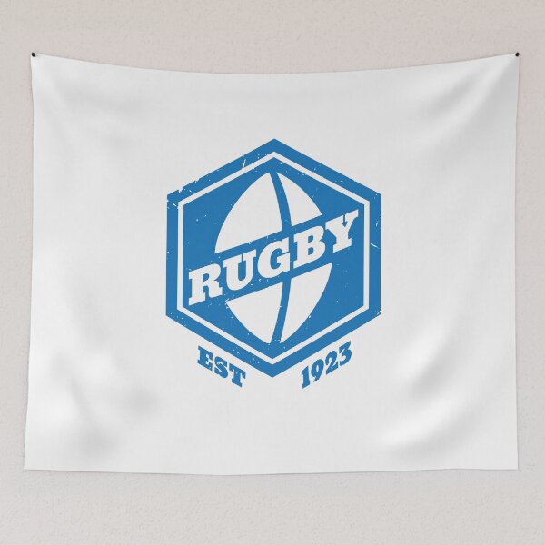 Aperçu de l'œuvre Rugby Hexagon Logo créée et vendue par oberdoofus.