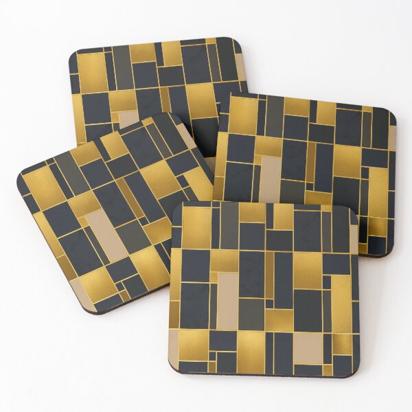 Item preview, Navy & Gold Geometric Luxury Pattern designed and sold by Bellassi.