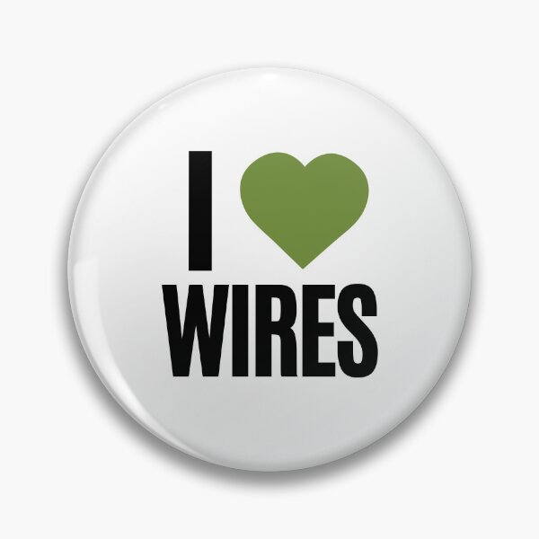 Item preview, I heart Green WIRES - Badge design designed and sold by ProtectWIRES.